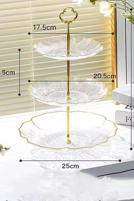 3 Tier Lux Acrylic Cake Stand - Home Phase