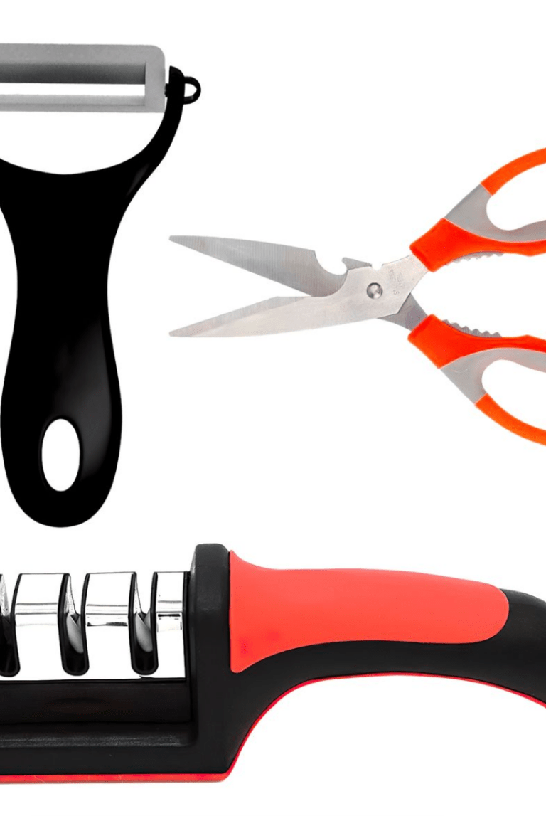 3PC Knife Sharpener, Scissor & Peeler Set - Home Phase