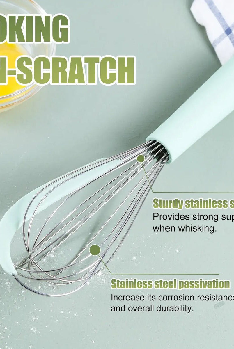 Eotia Stainless Steel Whisk With Scraper - 31 cm - Home Phase