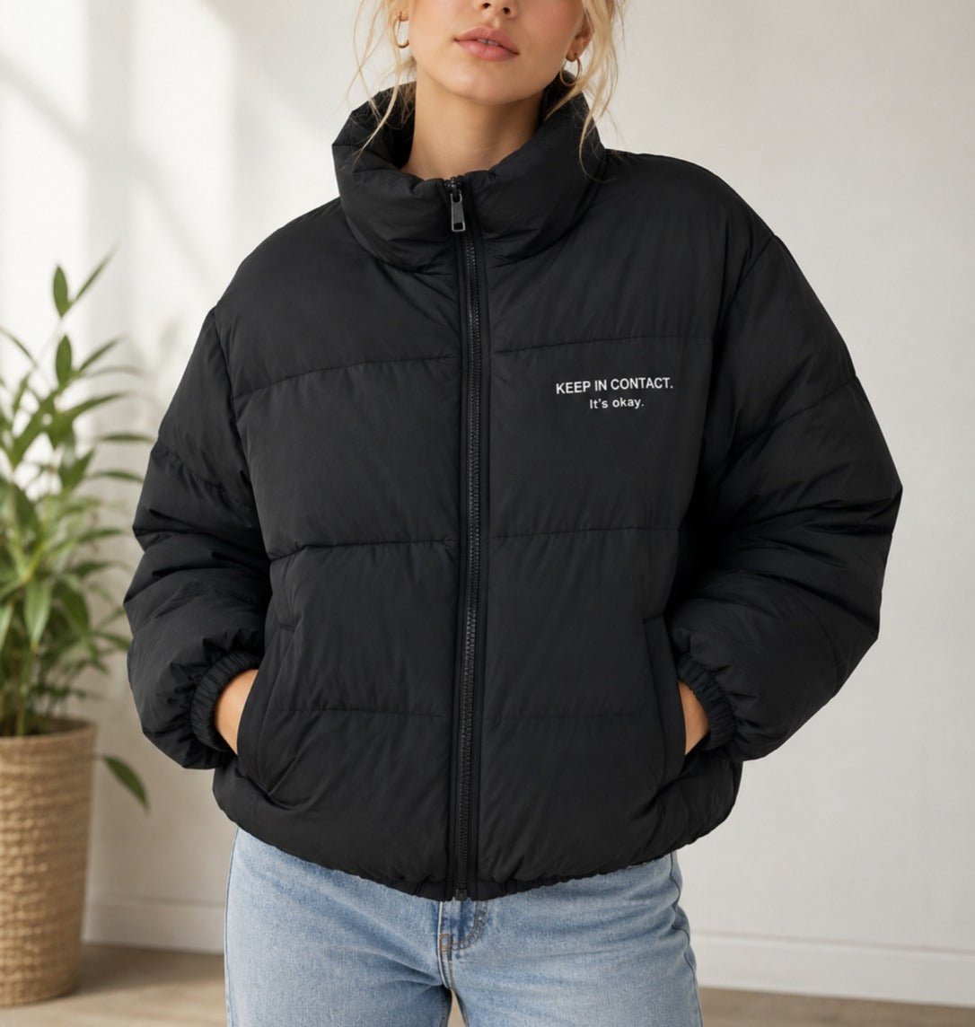 Ladies Black Bomber Jacket - StylePhase SA