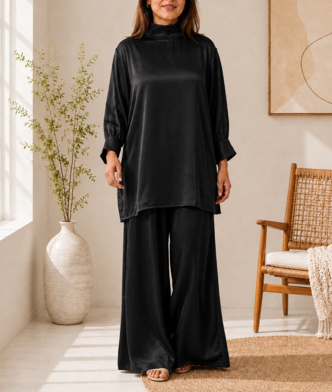 Ladies Black New Feeling Two-Piece Set - StylePhase SA