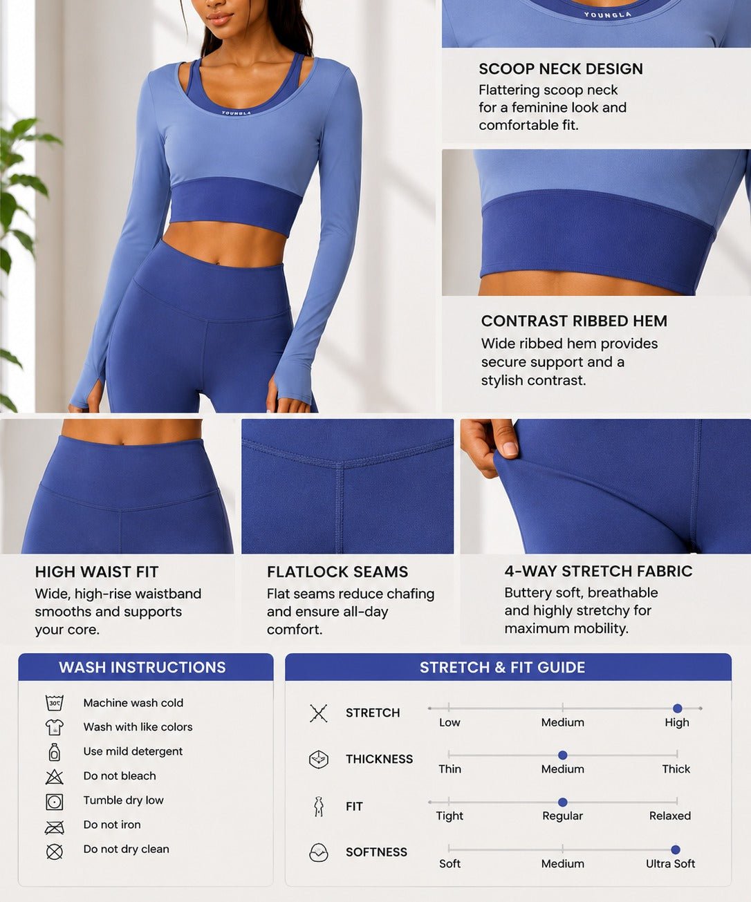 Ladies New Feeling 3 Piece Activewear Set - StylePhase SA