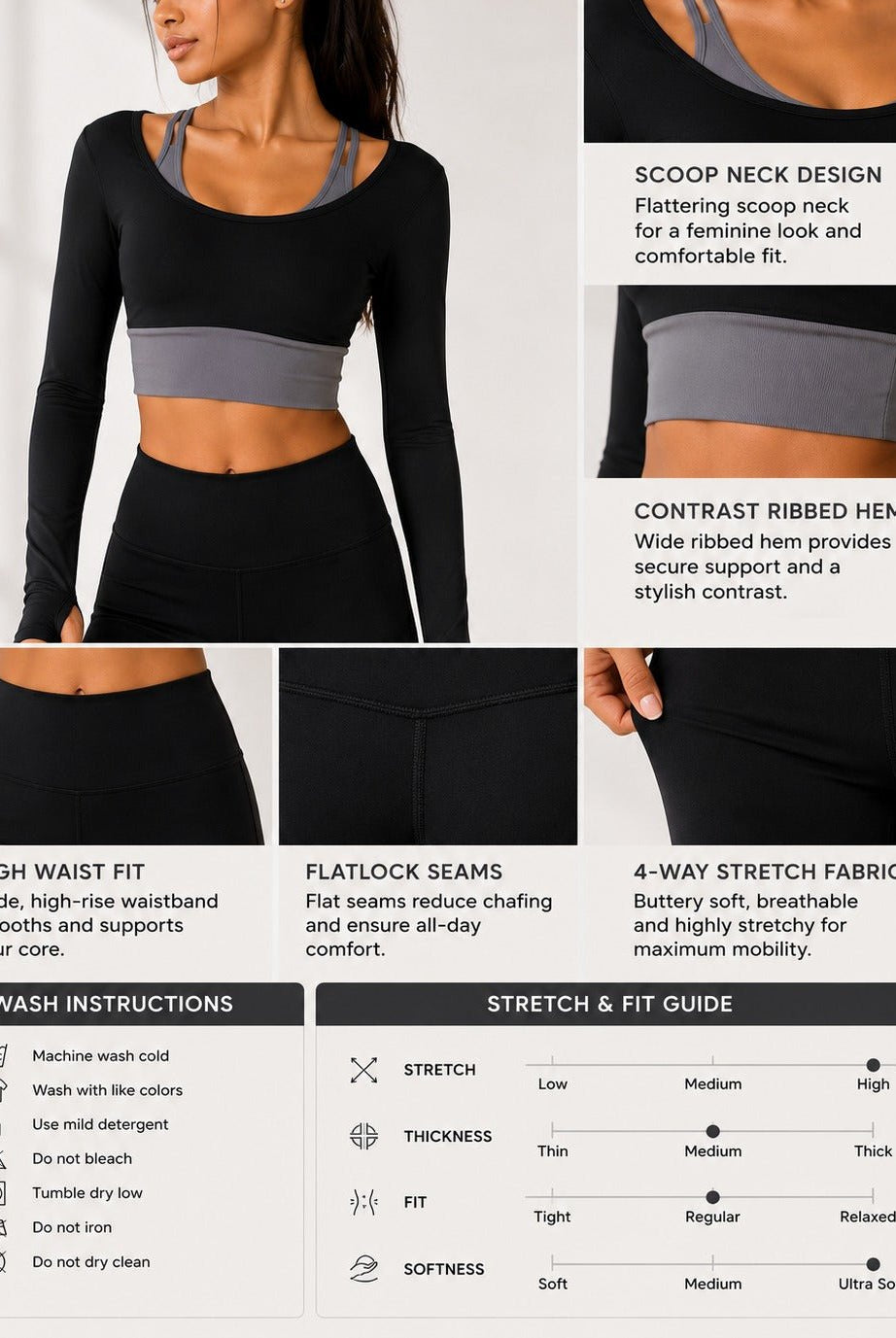 Ladies New Feeling 3 Piece Activewear Set - StylePhase SA