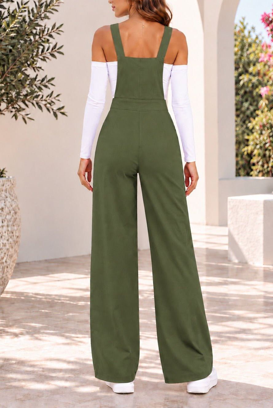 Ladies Olive Hook Up Jumpsuit - StylePhase SA