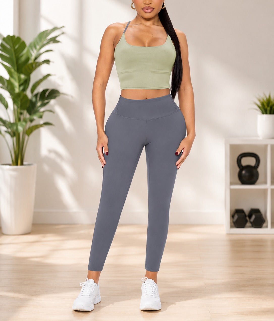 Ladies Two Tone Strappy Activewear New Feeling Set - StylePhase SA