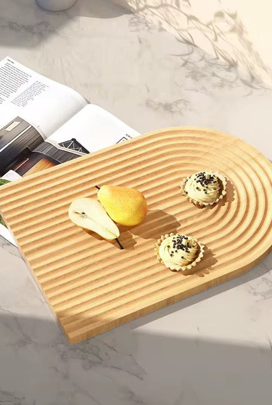 Modern Dome Bamboo Tray - Home Phase