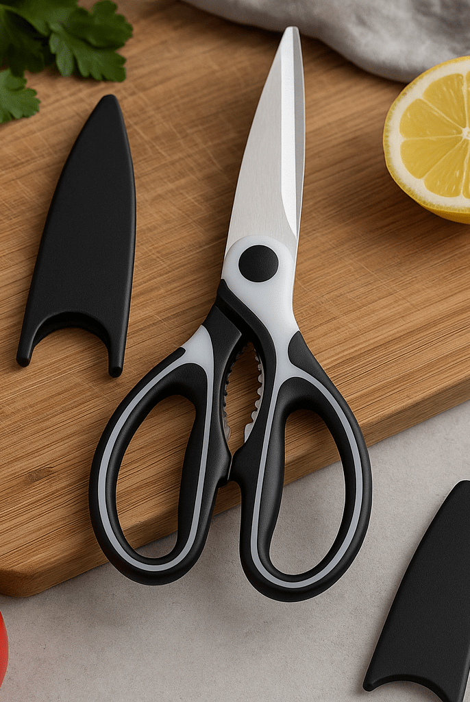 Multifunctional Kitchen Scissor With Safety Cover - Home Phase