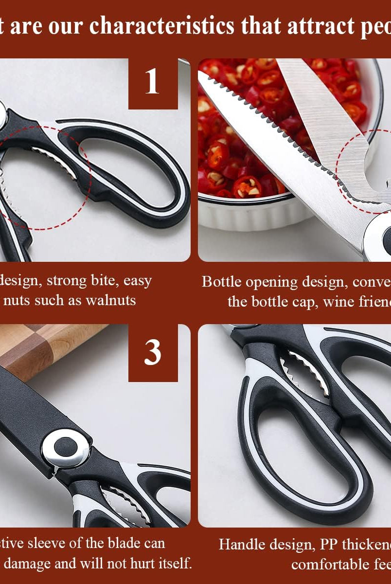 Multifunctional Kitchen Scissor With Safety Cover - Home Phase