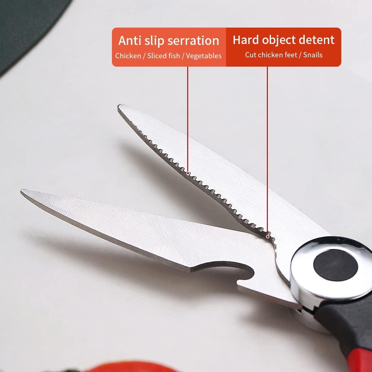 Multifunctional Kitchen Scissor With Safety Cover - Home Phase