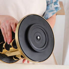 360 Rotating Gold Glass Spice Rack - 12 Jars - Home Phase