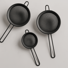 3PC Black Stainless Steel Strainer - Home Phase