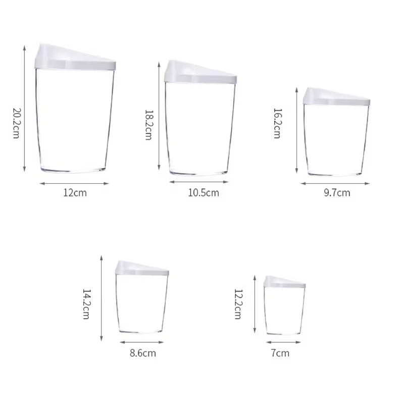 5PC Acrylic Easy Pour Container Set - Home Phase