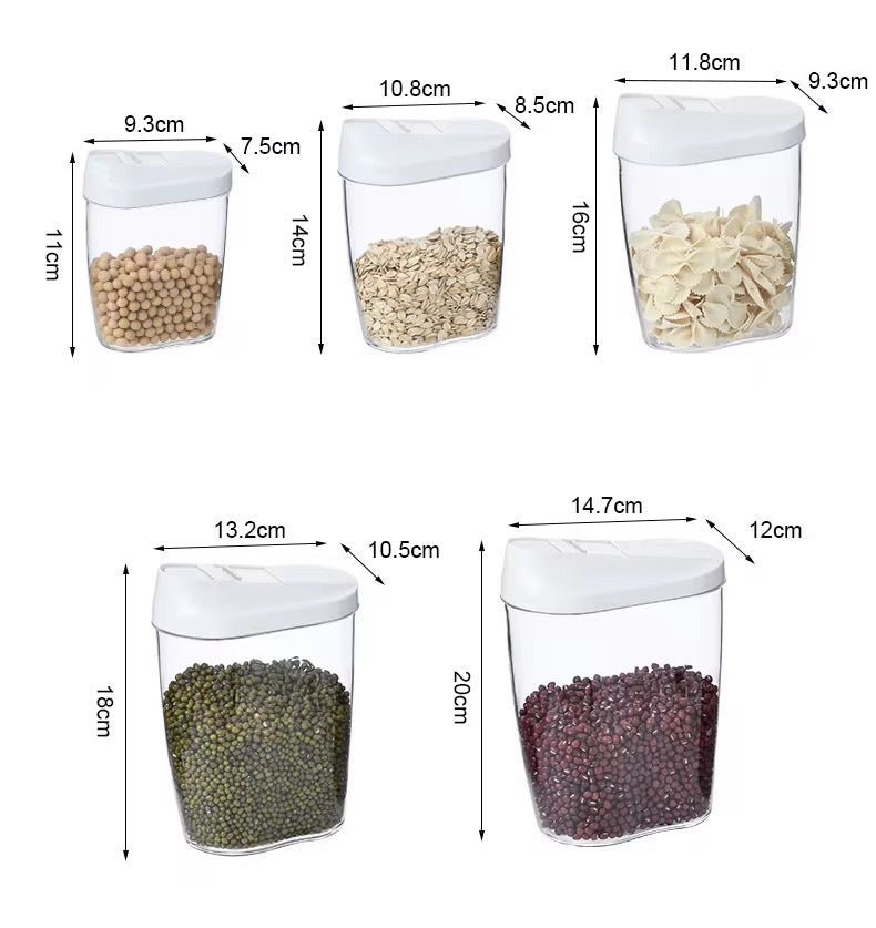 5PC Acrylic Easy Pour Container Set - Home Phase