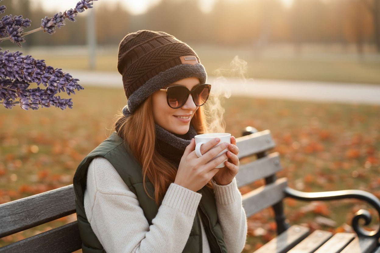 Brown Faux Fur Beanie And Neck Warmer Set - StylePhase SA