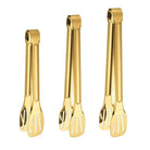 Gold Stainless Steel Clip Tong - 23cm - Home Phase