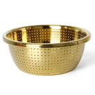 Gold Stainless Steel Collander Bowl - Home Phase