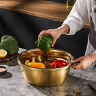 Gold Stainless Steel Mixing Bowl - Home Phase