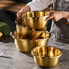 Gold Stainless Steel Mixing Bowl - Home Phase