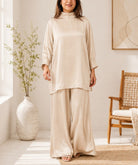 Ladies Beige New Feeling Two-Piece Set - StylePhase SA