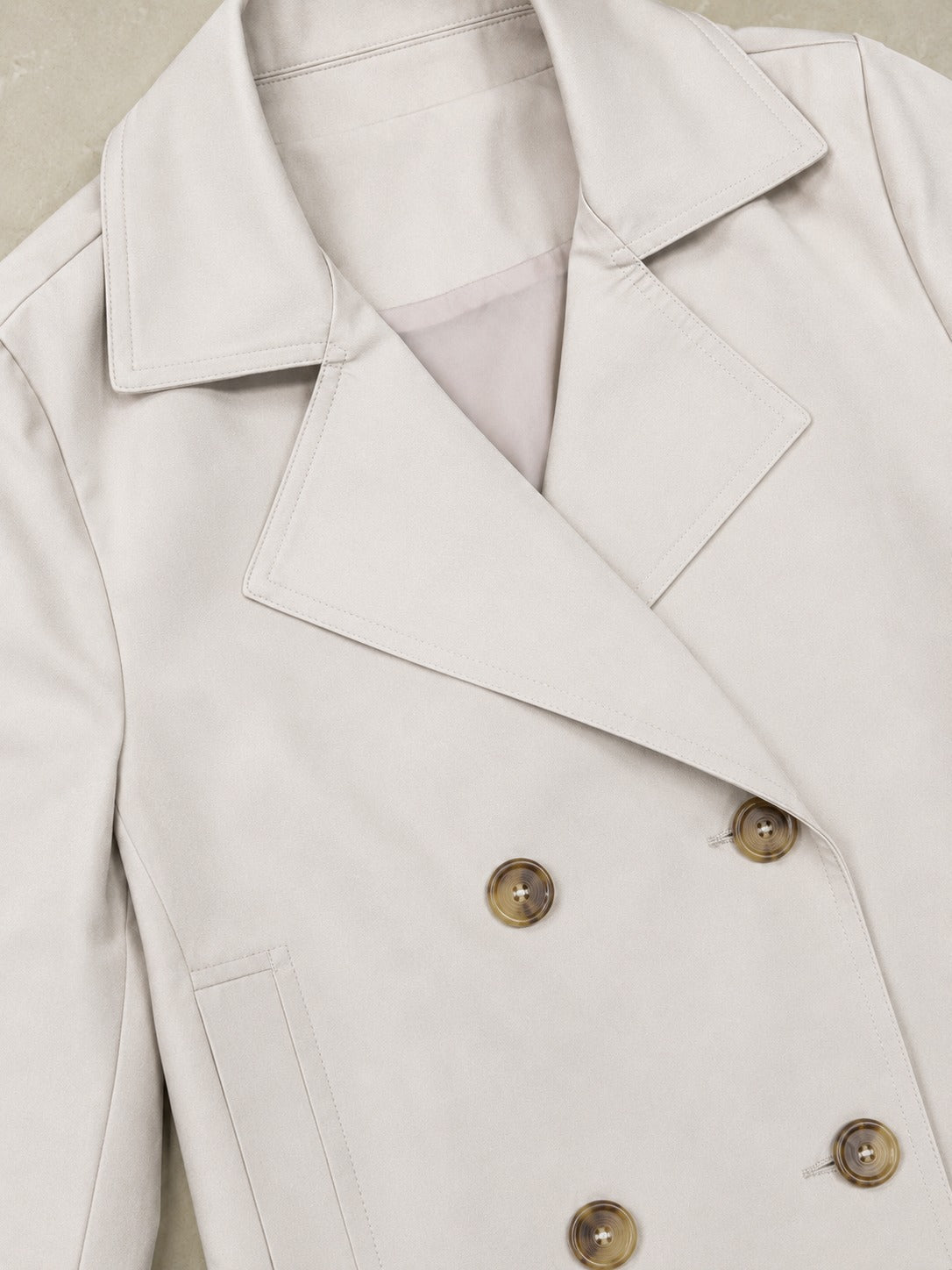 Ladies Beige Twill Crop Jacket - StylePhase SA