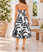 Ladies Black Floral Cut Out Detail Dress - StylePhase SA