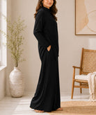 Ladies Black New Feeling Modest Three Piece Set - StylePhase SA