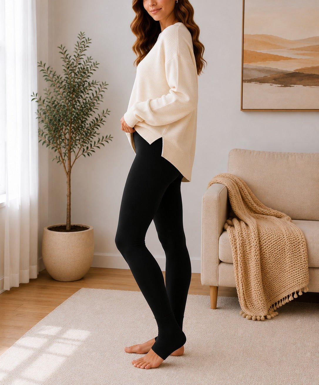 Ladies Black Winter Leggins - StylePhase SA