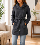 Ladies Black Wool Blend Zip Jacket - StylePhase SA