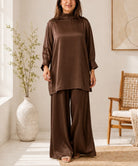 Ladies Coffee Brown New Feeling Two-Piece Set - StylePhase SA