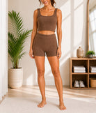 Ladies Dark Brown Fur Two Piece Set - StylePhase SA