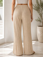 Ladies Draw String Pants-Beige - StylePhase SA
