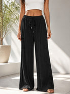 Ladies Draw String Pants-Black - StylePhase SA