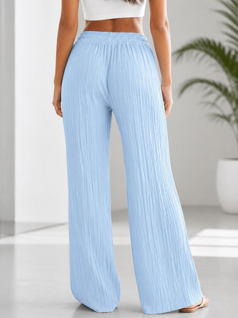Ladies Draw String Pants-Blue - StylePhase SA