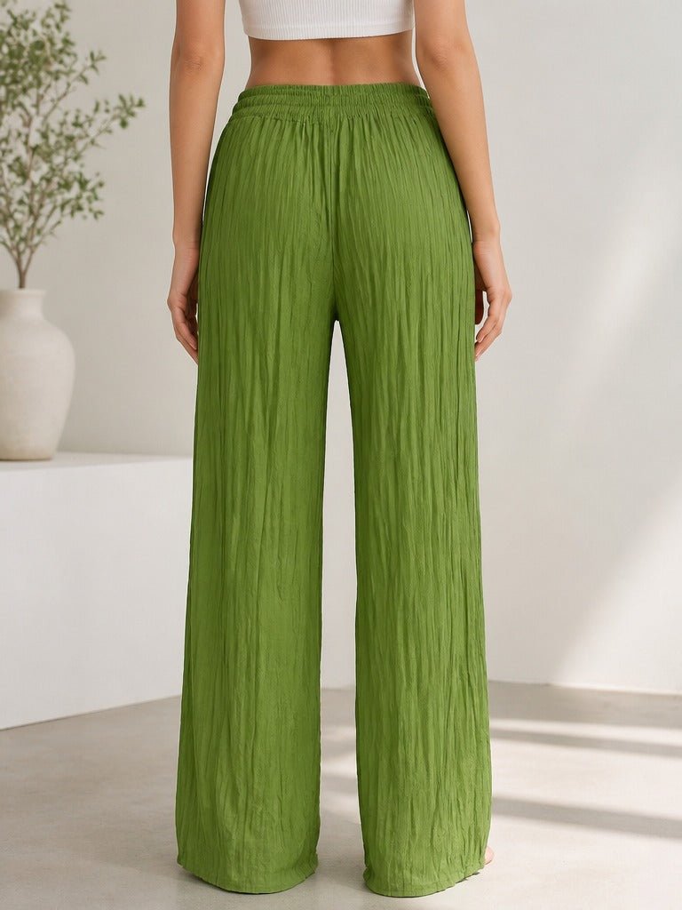 Ladies Draw String Pants-Green - StylePhase SA