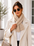 Ladies Faux Fur Tubular Scarf-Brown - StylePhase SA