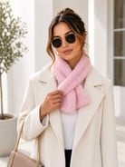 Ladies Faux Fur Tubular Scarf- Pink - StylePhase SA