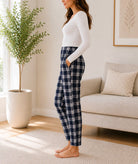 Ladies Grey Check Zip Pocket Pants - StylePhase SA