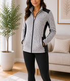 Ladies Grey Faux Fur Zip Jacket - StylePhase SA