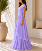 Ladies Lavender Layered Maxi Dress - StylePhase SA