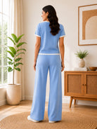 Ladies Light Blue Two-Piece Set- New Feeling - StylePhase SA