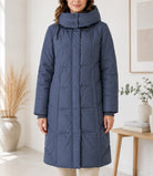Ladies Longline Detachable Hoody Jacket - Grey - StylePhase SA