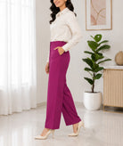 Ladies Maroon Pocket Pants - StylePhase SA