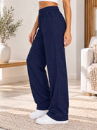 Ladies Navy Elastic Waist Pants - StylePhase SA