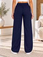 Ladies Navy Elastic Waist Pants - StylePhase SA
