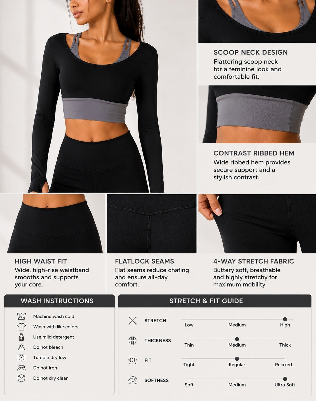 Ladies New Feeling 3 Piece Activewear Set - StylePhase SA