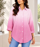 Ladies New Feeling Pink Striped Rhinestone Shirt - StylePhase SA