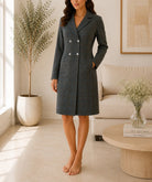 Ladies Olive Double Breast Coat - StylePhase SA