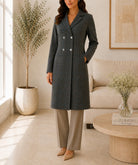 Ladies Olive Double Breast Coat - StylePhase SA