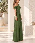 Ladies Olive Off Shoulder Pants Two Piece Set - StylePhase SA