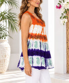 Ladies Orange Tye Dye Top - StylePhase SA